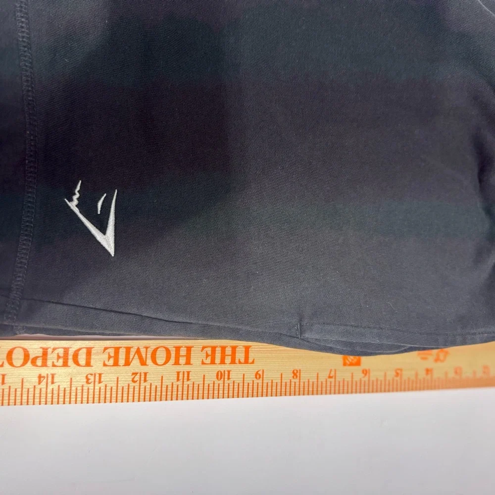 Gymshark Black Athletic Shorts Size M Drawstring Pocket Logo - Picture 6 of 10